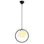 Opviq Dolunay - 4491 Lámpara de araña blanco y negro